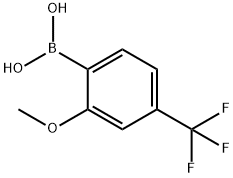 2-METHOXY-4-(TRIFLUOROMETHYL)-PHENYLBORONIC ACID Struktur