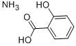 サリチル酸アンモニウム 化学構造式