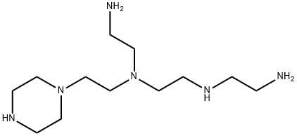 1-[2-[(2-氨乙基)[2-[(2-氨乙基)氨基]乙基]氨基]乙基]哌嗪 结构式