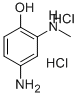 4-氨基-2-(甲氨基)-苯酚二盐酸盐, 312958-14-8, 结构式