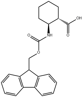 (1S,2S)-FMOC-2-AMINOCYCLOHEXANE CARBOXYLIC ACID Structure