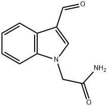 2-(3-FORMYL-1H-INDOL-1-YL)ACETAMIDE Structure