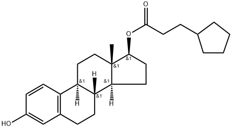 环戊丙酸雌二醇,313-06-4,结构式