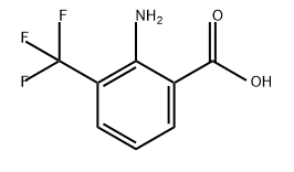 2-アミノ-3-(トリフルオロメチル)安息香酸 化学構造式