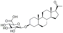 (3β)-Allopregnanolone 3-β-D-Glucuronide Structure