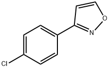 3-(4-クロロフェニル)イソオキサゾール 化学構造式