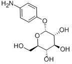 4-氨基苯基-Α-D-吡喃葡萄糖苷 结构式