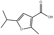 2-甲基-5-(丙-2-基)呋喃-3-羧酸, 3132-67-0, 结构式