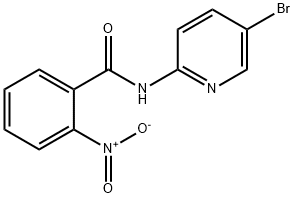 N-(5-bromo-2-pyridinyl)-(2-nitro)phenylcarboxamide Structure