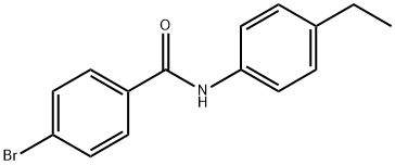 4-ブロモ-N-(4-エチルフェニル)ベンズアミド 化学構造式