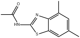 Acetamide, N-(4,6-dimethyl-2-benzothiazolyl)- (9CI) Struktur