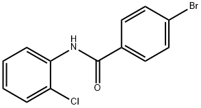 4-bromo-N-(2-chlorophenyl)benzamide 化学構造式