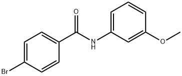 4-ブロモ-N-(3-メトキシフェニル)ベンズアミド 化学構造式