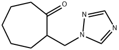2-(1H-1,2,4-トリアゾール-1-イルメチル)シクロヘプタノン 化学構造式
