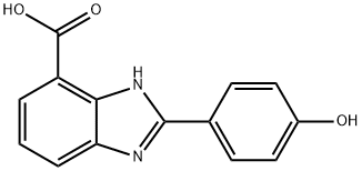 2-(4-HYDROXY-PHENYL)-3H-BENZOIMIDAZOLE-4-CARBOXYLIC ACID Structure