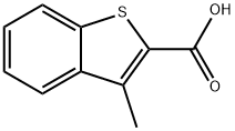 3-メチルベンゾ[B]チオフェン-2-カルボン酸 化学構造式