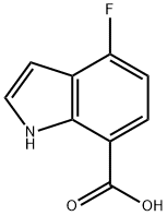 4-fluoro-1H-indole-7-carboxylic acid Structure