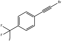 1-(2-Bromoethynyl)-4-(trifluoromethyl)benzene 化学構造式