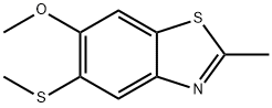 Benzothiazole, 6-methoxy-2-methyl-5-(methylthio)- (9CI) Structure