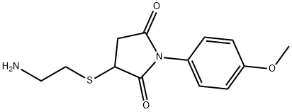 3-(2-AMINO-ETHYLSULFANYL)-1-(4-METHOXY-PHENYL)-PYRROLIDINE-2,5-DIONE Struktur