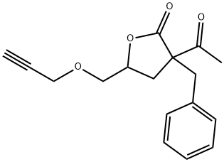 3-Acetyl-3-benzyl-4,5-dihydro-5-(2-propynyloxymethyl)-2(3H)-furanone|