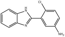 3-(1H-BENZO[D]IMIDAZOL-2-YL)-4-CHLOROANILINE, 313402-16-3, 结构式