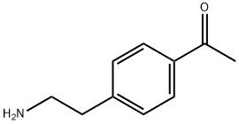 1-[4-(2-アミノエチル)フェニル]エタノン 化学構造式