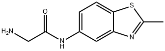 Acetamide, 2-amino-N-(2-methyl-5-benzothiazolyl)- (9CI) 结构式