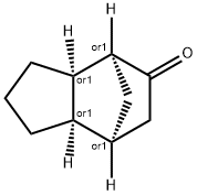 rel-(3aR*)-1,2,3,3aα*,4,6,7,7aα*-オクタヒドロ-4α*,7α*-メタノ-5H-インデン-5-オン 化学構造式