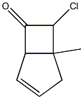 Bicyclo[3.2.0]hept-3-en-6-one,  7-chloro-1-methyl-,  exo-  (8CI) Structure