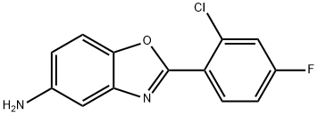 2-(2-CHLORO-4-FLUOROPHENYL)-1,3-BENZOXAZOL-5-AMINE Structure