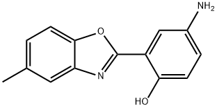4-AMINO-2-(5-METHYL-BENZOOXAZOL-2-YL)-PHENOL 化学構造式