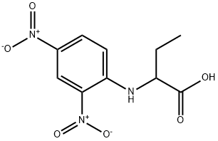 rac-(R*)-2-[(2,4-ジニトロフェニル)アミノ]ブタン酸 化学構造式