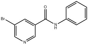 5-ブロモ-N-フェニルニコチンアミド 化学構造式