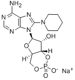 GUANOSINE-3',5'-CYCLIC MONOPHOSPHOROTHIOATE, RP-ISOMER SODIUM SALT 结构式