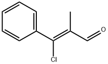 (Z)-3-Chloro-2-methyl-3-phenyl-acrylaldehyde  Struktur