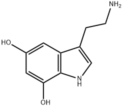 3-(2-aminoethyl)-1H-indole-5,7-diol Struktur