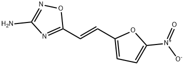 5-[(E)-2-(5-Nitro-2-furyl)ethenyl]-1,2,4-oxadiazol-3-amine 结构式