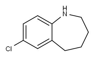 7-CHLORO-2,3,4,5-TETRAHYDRO-1H-BENZO[B]AZEPINE HYDROCHLORIDE Structure