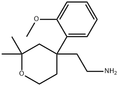 2-[4-(2-METHOXY-PHENYL)-2,2-DIMETHYL-TETRAHYDRO-PYRAN-4-YL]-ETHYLAMINE Structure