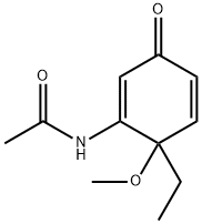 Acetamide, N-(6-ethyl-6-methoxy-3-oxo-1,4-cyclohexadien-1-yl)- (9CI) Struktur