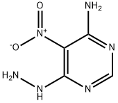 6-hydrazinyl-5-nitro-pyrimidin-4-amine Structure