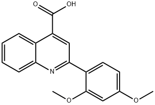 2-(2,4-ジメトキシフェニル)キノリン-4-カルボン酸 化学構造式
