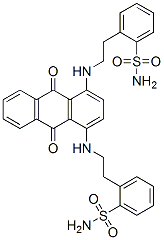 [(9,10-dihydro-9,10-dioxo-1,4-anthrylene)bis(iminoethylene)]bis(benzenesulphonamide) Structure