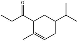 1-[2-甲基-5-(1-甲基乙基)-2-环己烯-1-基]-1-丙酮,31375-17-4,结构式