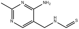 4-アミノ-2-メチル-5-[(チオホルミルアミノ)メチル]ピリミジン 化学構造式