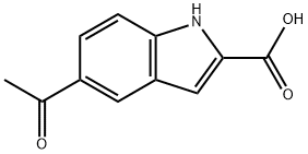 5-ACETYL-2-INDOLE CARBOXYLIC ACID Structure