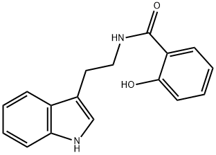 N-サリチロイルトリプタミン 化学構造式