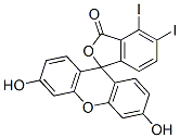 ジヨードフルオレセイン 化学構造式