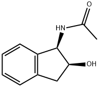 Acetamide, N-[(1R,2S)-2,3-dihydro-2-hydroxy-1H-inden-1-yl]- (9CI) Structure